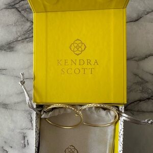 Kendra Scott Crystal Gold Hoops